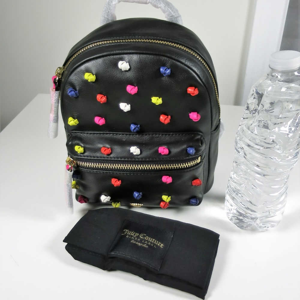 Juicy Couture Knotted Mini Leather Backpack NWT